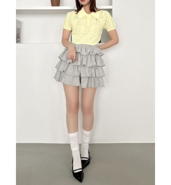 dazzlin「ハピネスカラーポロニット」|ニット・セーター|