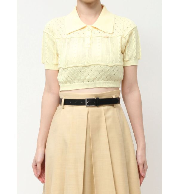 dazzlin「ハピネスカラーポロニット」|ニット・セーター|