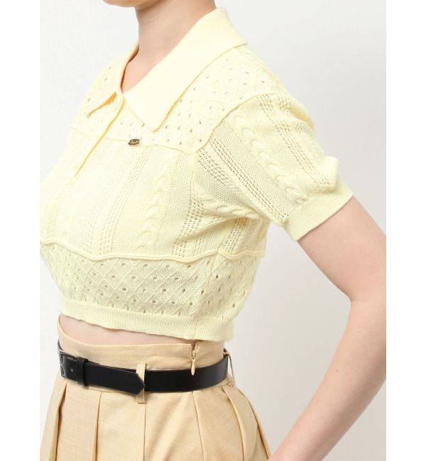 dazzlin「ハピネスカラーポロニット」|ニット・セーター|