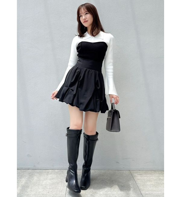 dazzlin「ラメビスチェラインニットトップス」|ニット・セーター|