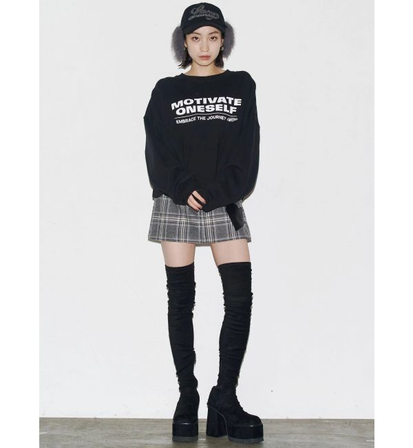 EMODA「ハートパッチボックスミニスカート」|スカート|