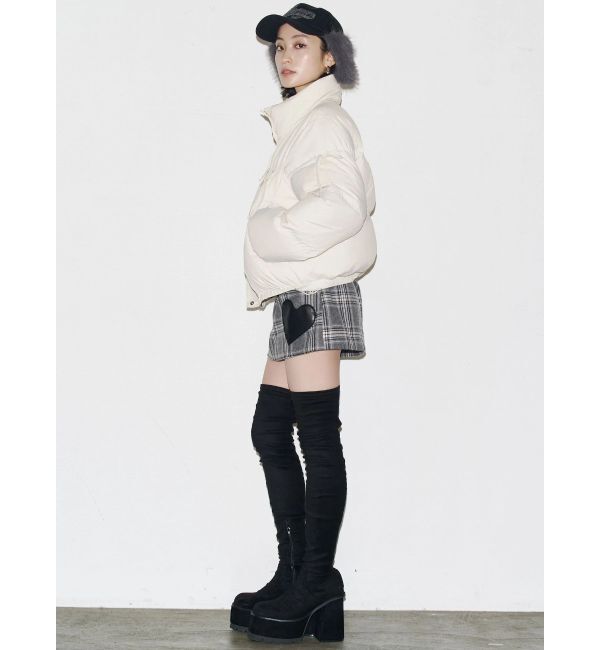 EMODA「ハートパッチボックスミニスカート」|スカート|