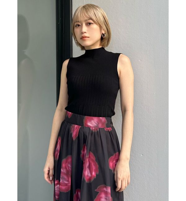 MURUA「リブデザインハイネックノースリーブニット」|ニット・セーター|