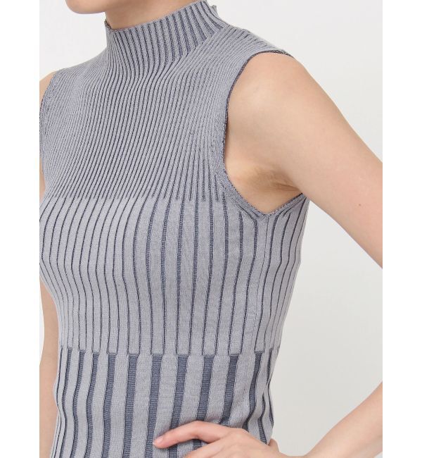 MURUA「リブデザインハイネックノースリーブニット」|ニット・セーター|