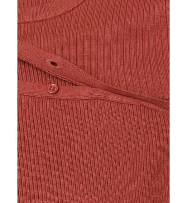 MURUA「アシメボタンデザインハーフニット」|ニット・セーター|