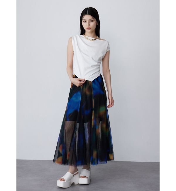 MURUA「ドレープワンショルトップス」|Tシャツ・カットソー|