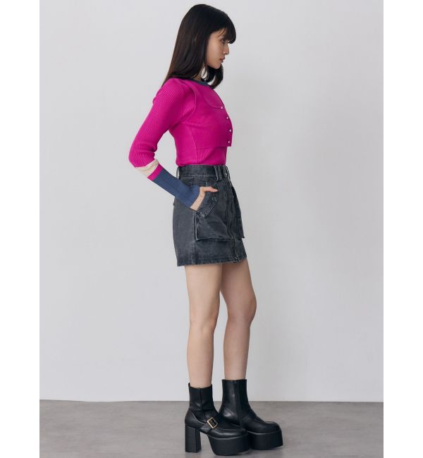 MURUA「バイカラーレイヤードニット」|ニット・セーター|