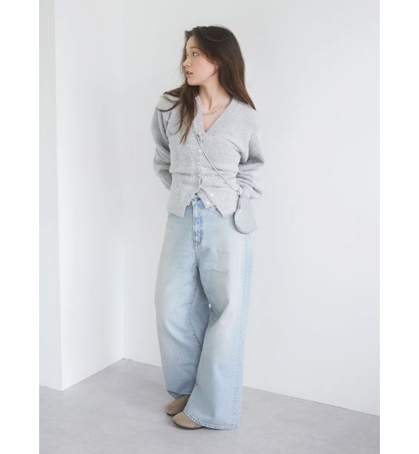 Ungrid「ハイウエストルーズデニム」|デニム|