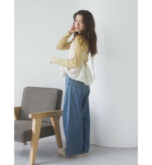 Ungrid「ハイウエストルーズデニム」|デニム|