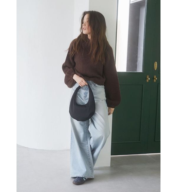 Ungrid「ハイウエストルーズデニム」|デニム|