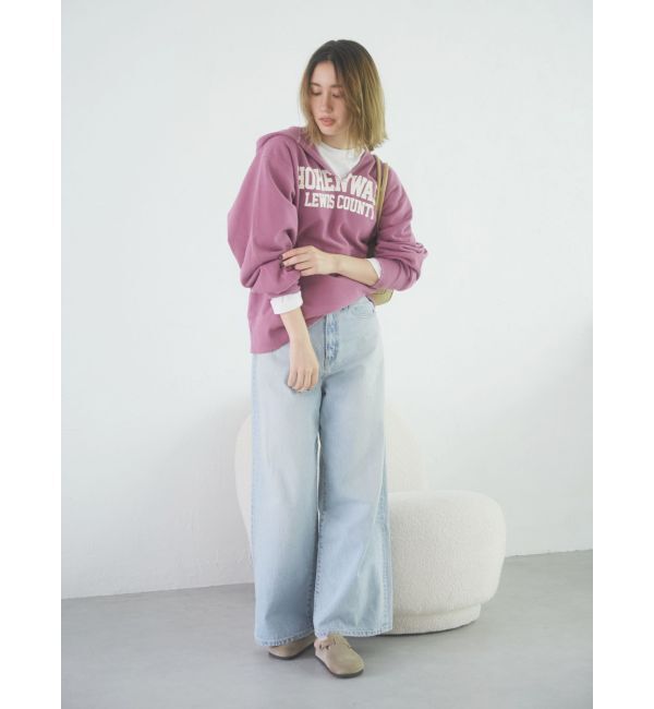 Ungrid「ハイウエストルーズデニム」|デニム|