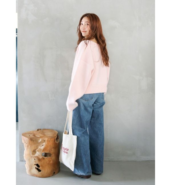 Ungrid「ハイウエストルーズデニム」|デニム|