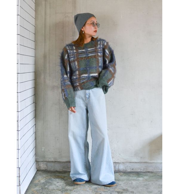 Ungrid「ハイウエストルーズデニム」|デニム|