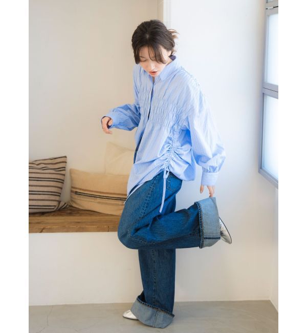 Ungrid「ロールアップルーズデニム」|デニム|
