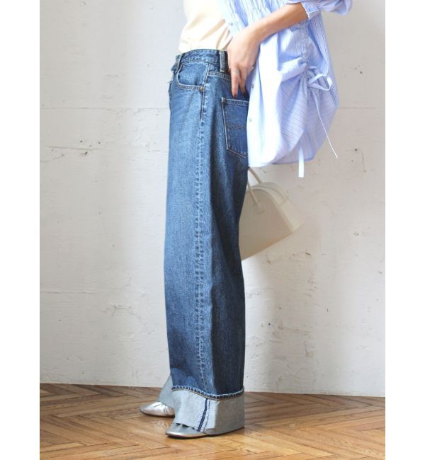 Ungrid「ロールアップルーズデニム」|デニム|