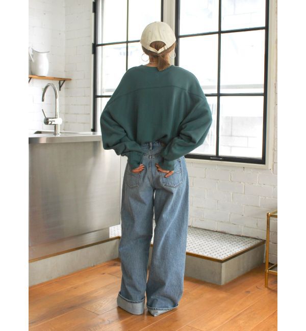 Ungrid「ロールアップルーズデニム」|デニム|