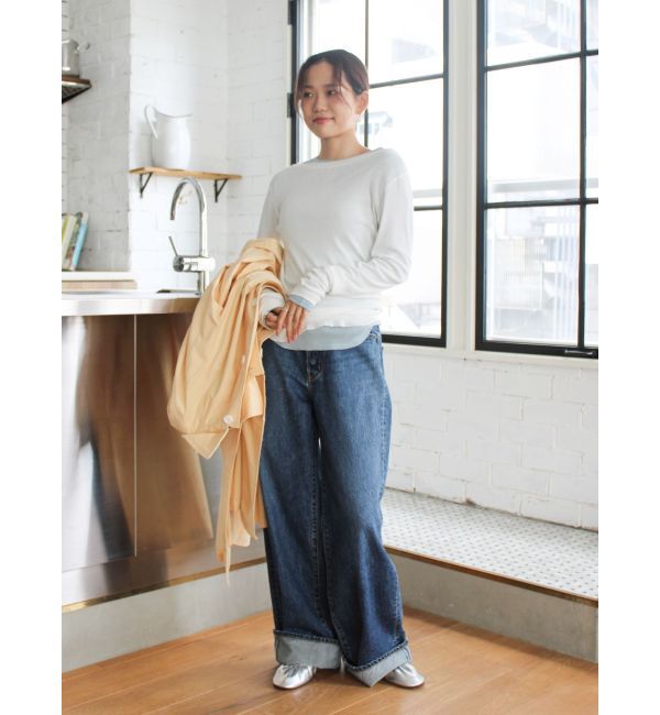 Ungrid「ロールアップルーズデニム」|デニム|