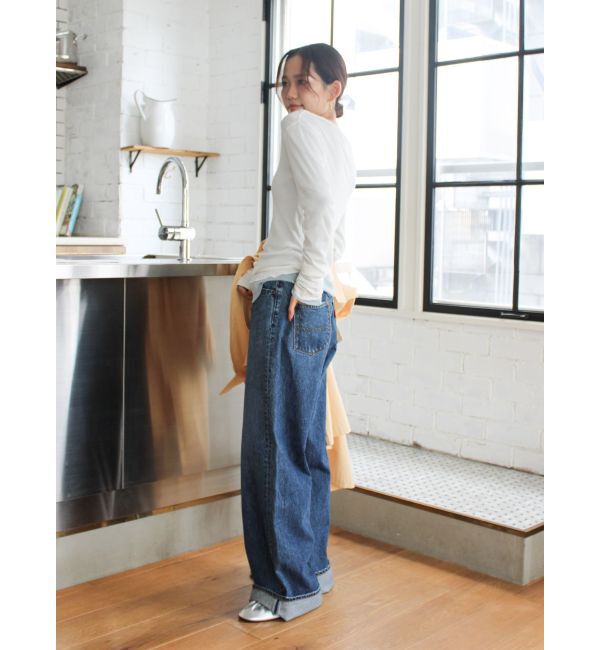 Ungrid「ロールアップルーズデニム」|デニム|