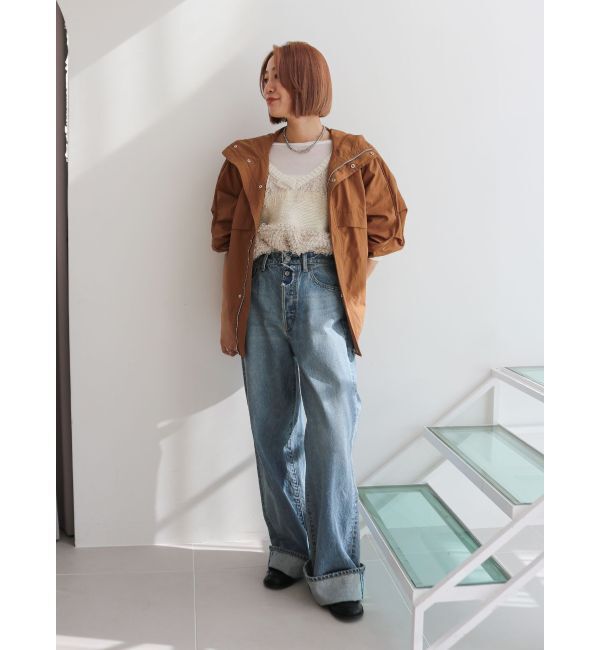 Ungrid「ロールアップルーズデニム」|デニム|