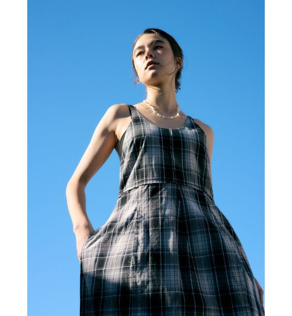 Ungrid「コクーンチェックキャミワンピース」|ワンピース|