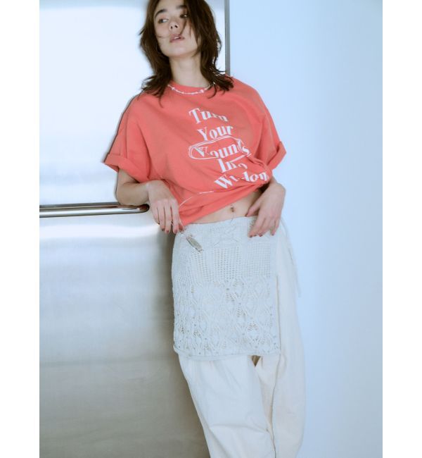 Ungrid「ニットレイヤードスカート」|その他|アイボリー