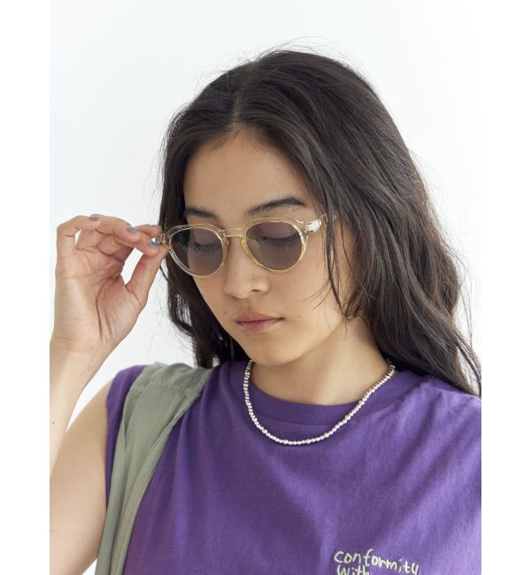 Ungrid「クリアフレームブルーレンズサングラス」|サングラス|