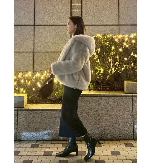 LAGUNAMOON「ラメブレンドレースカフスニットワンピース」|ワンピース|