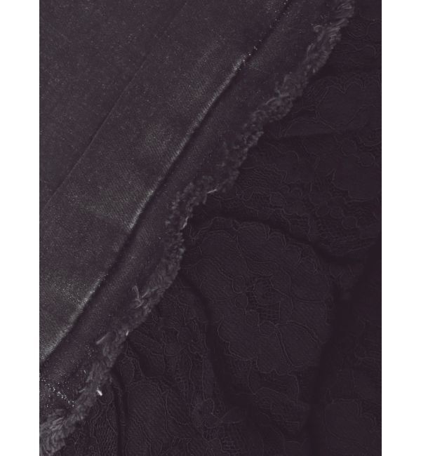 jouetie「レースフリルフレアデニム」|デニム|