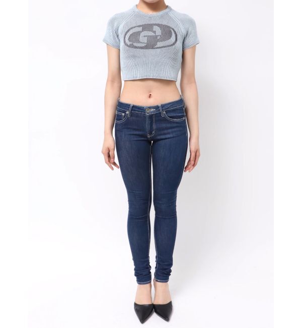 GYDA「GD two color schemeハーフスリーブニットトップス」|ニット・セーター|