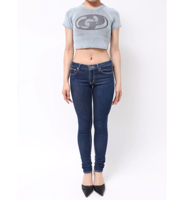 GYDA「GD two color schemeハーフスリーブニットトップス」|ニット・セーター|