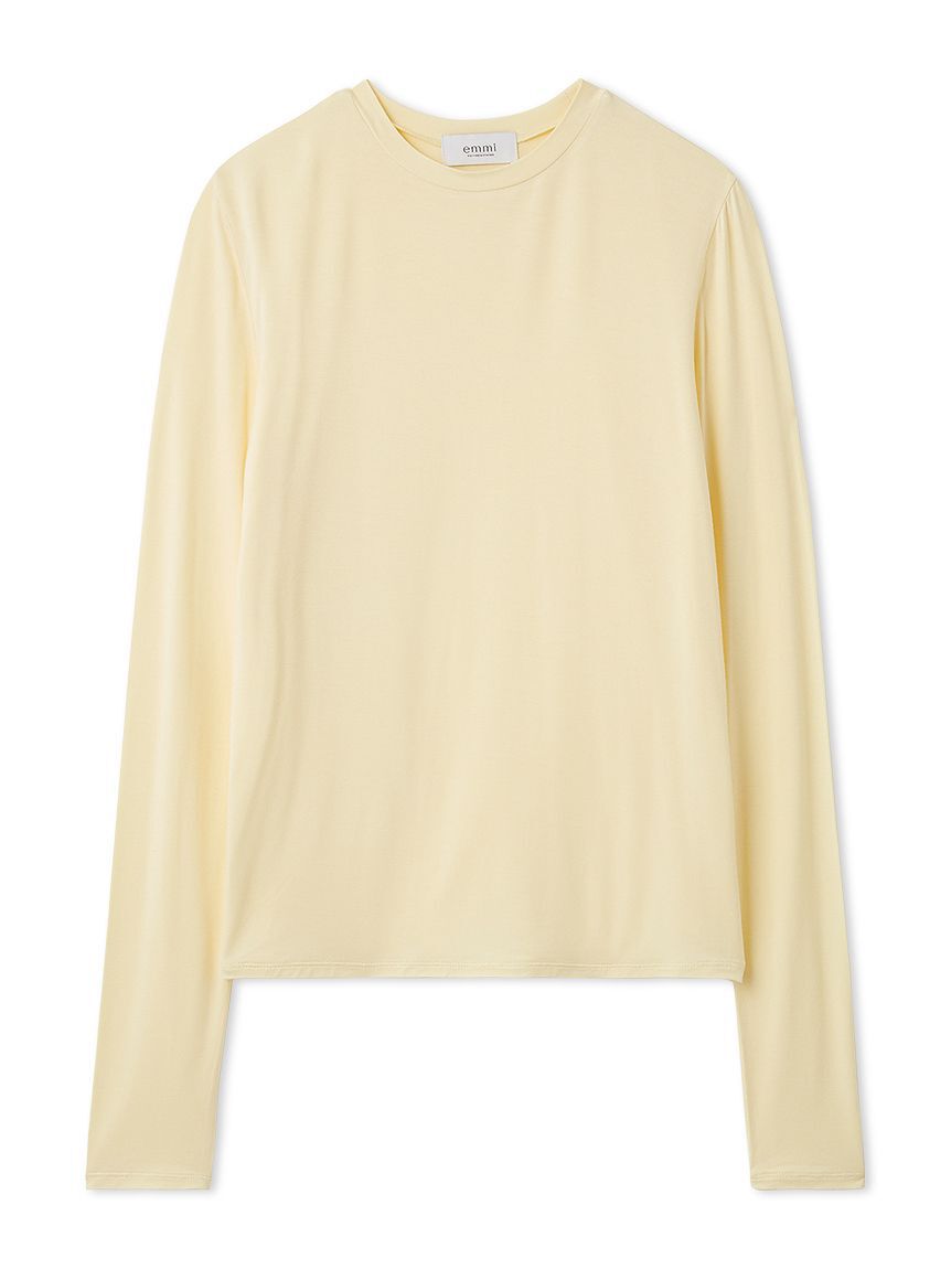 emmi atelier「バンブーロングスリーブカットソー」|Tシャツ・カットソー|YEL