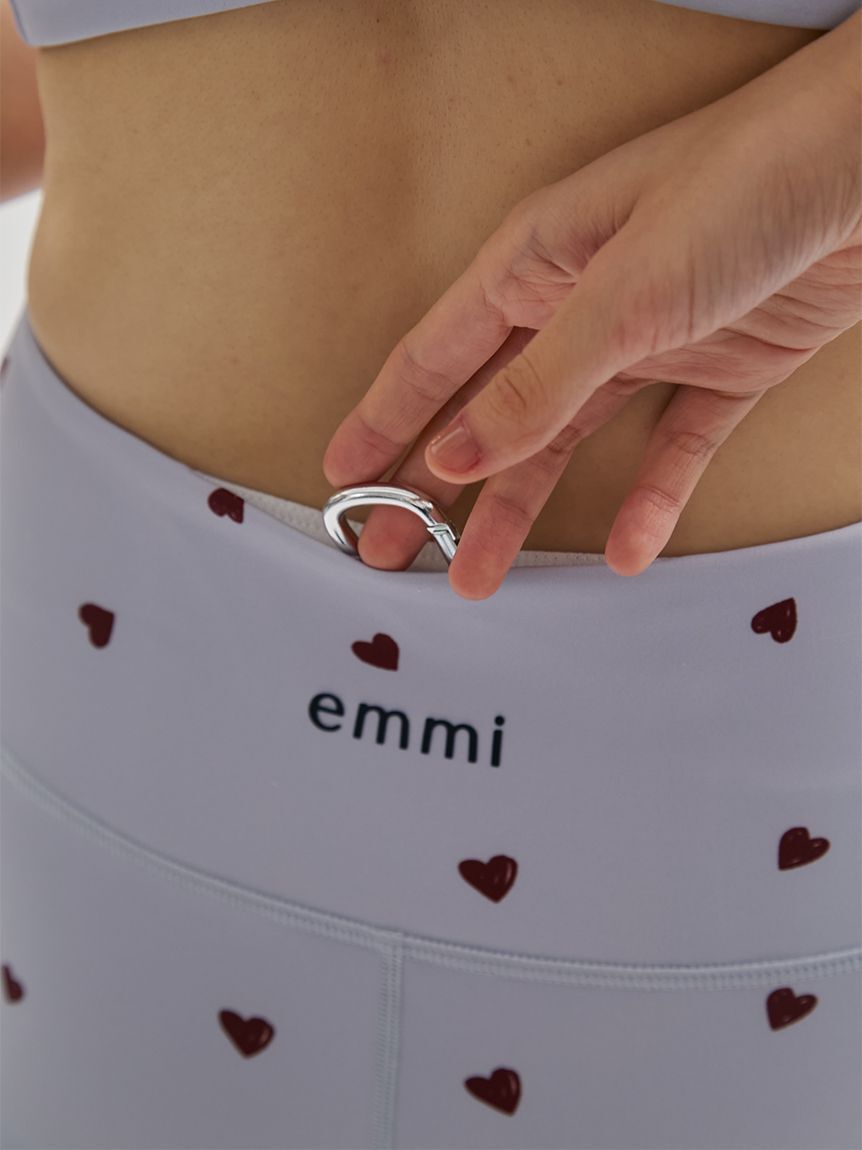 emmi yoga「【HEART】 ハートパターンレギンス/UVカット/接触冷感」|その他|