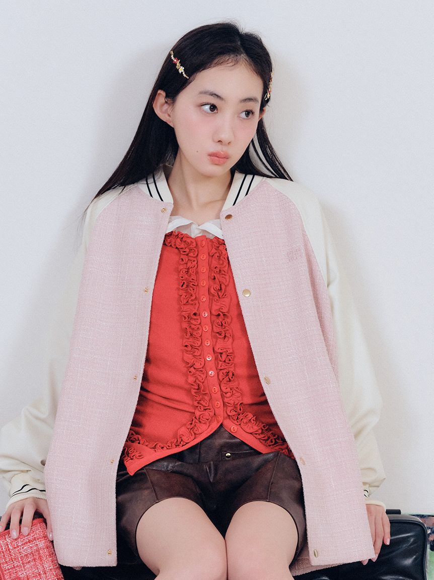 FURFUR「2WAYツイードスタジャン」|ブルゾン・スタジャン|PNK