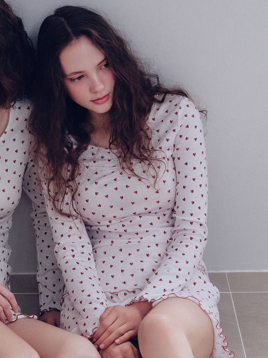 gelato pique「針抜きハート柄ショートパンツ」|ルームウェア|