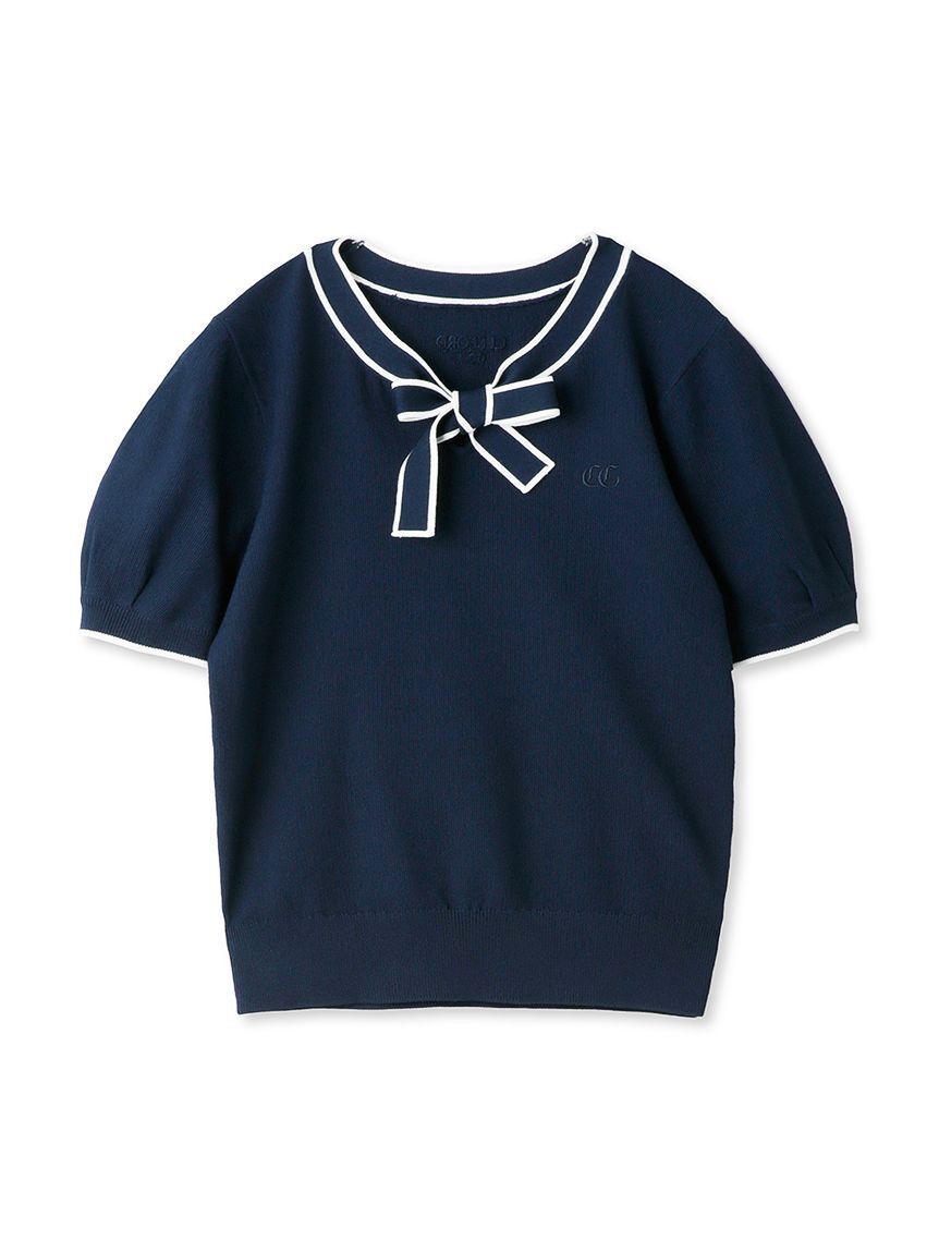 CELFORD「【CELFORD GOLF】ロゴポイントボウタイニットプルオーバ」|その他|NVY