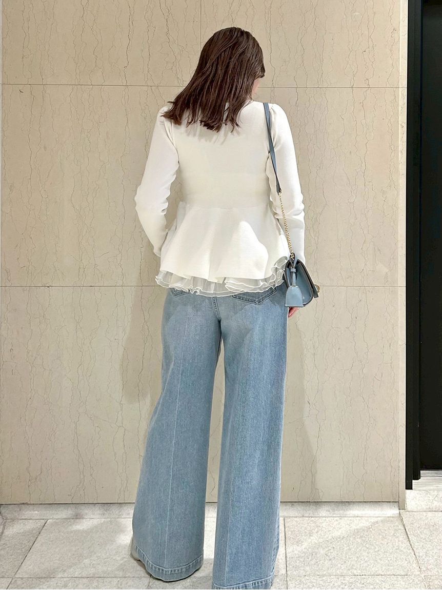 CELFORD「ペプラムドッキングニットプルオーバー」|ニット・セーター|