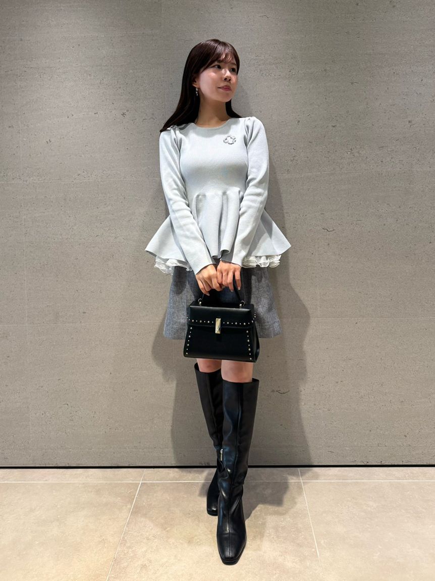 CELFORD「ペプラムドッキングニットプルオーバー」|ニット・セーター|