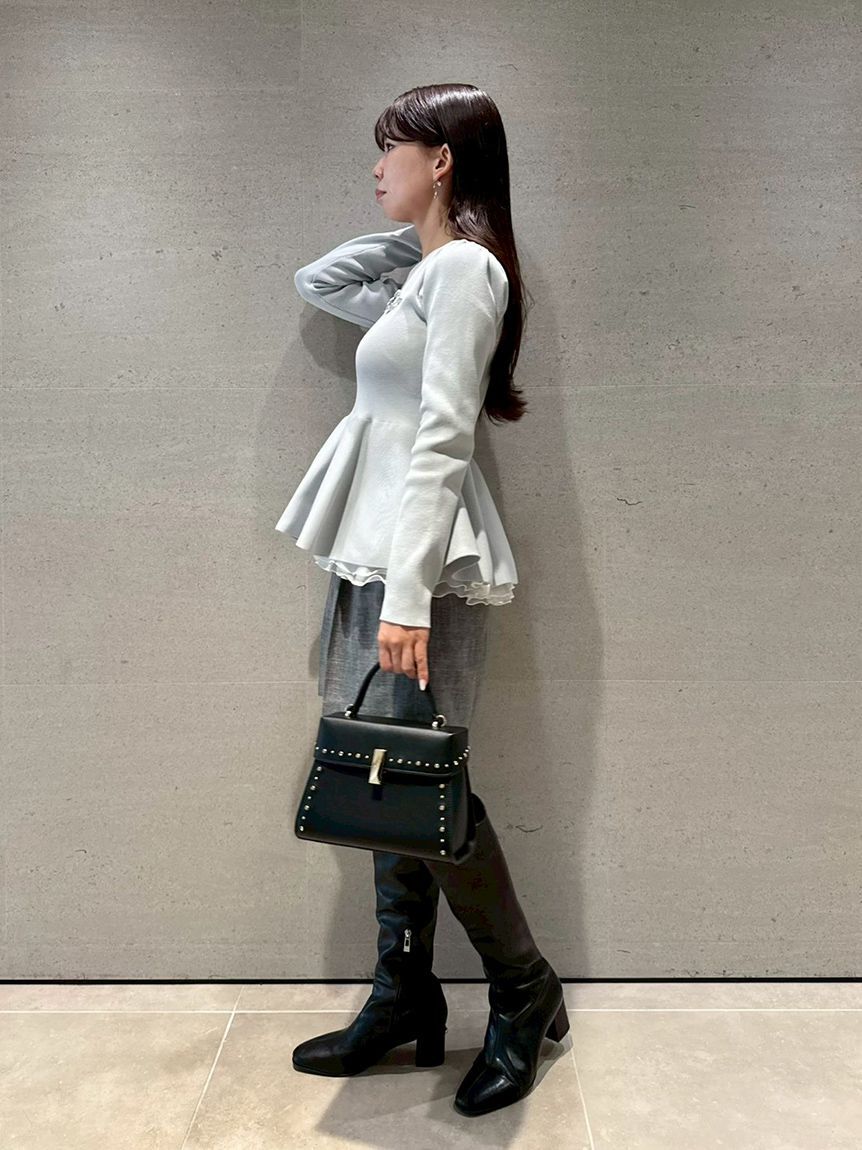 CELFORD「ペプラムドッキングニットプルオーバー」|ニット・セーター|