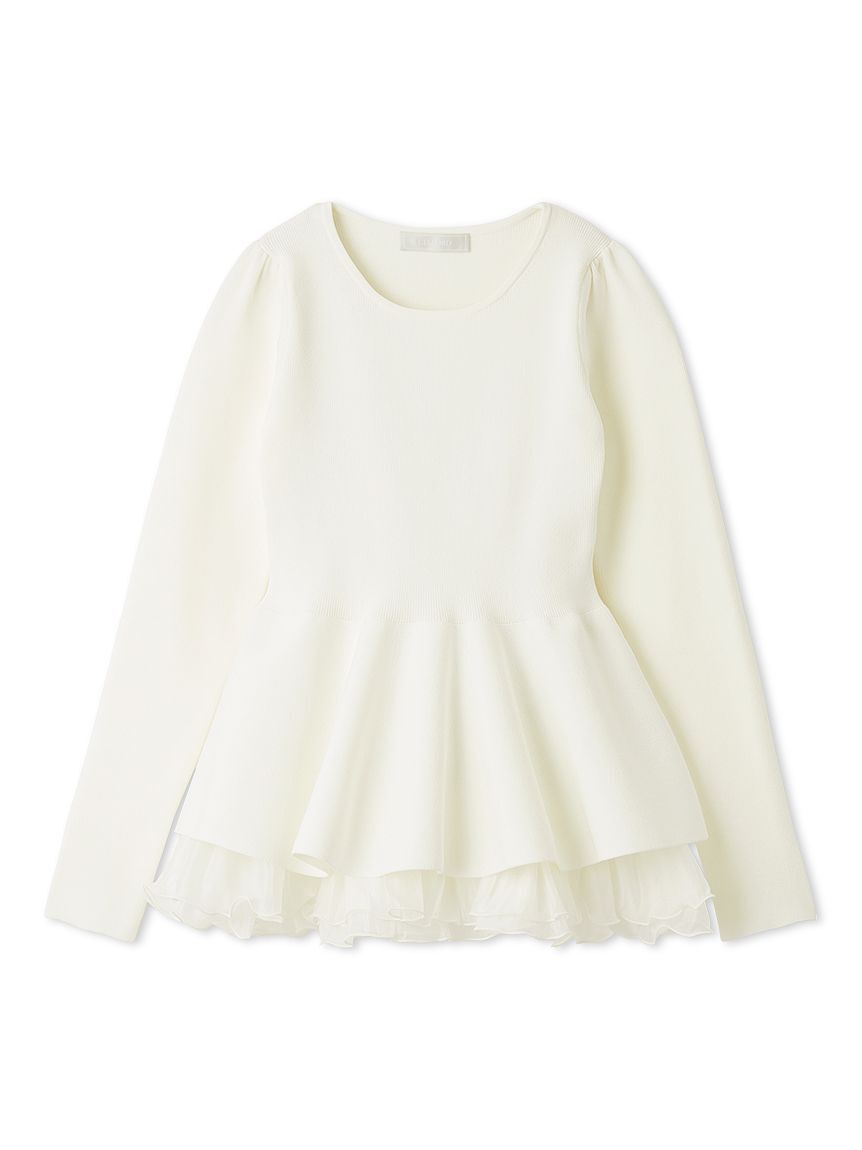 CELFORD「ペプラムドッキングニットプルオーバー」|ニット・セーター|