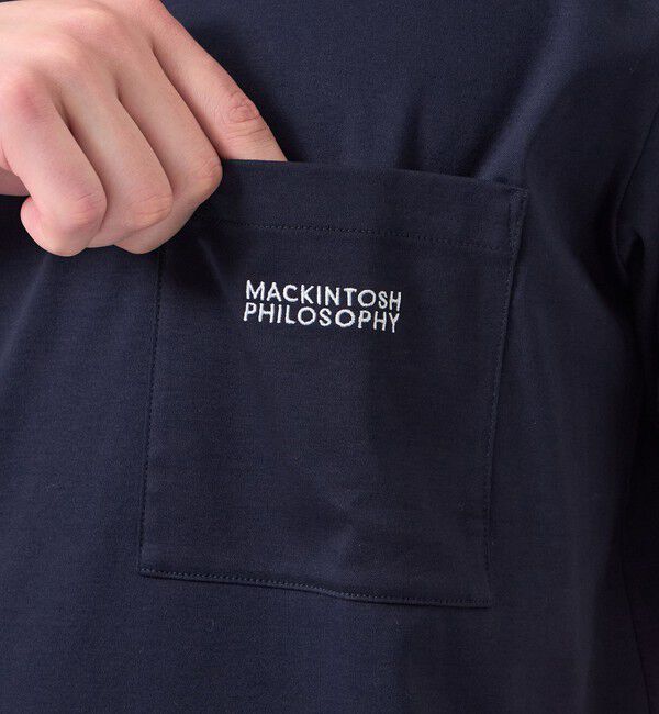 MACKINTOSH PHILOSOPHY「シルケットスムース クルーネック半袖ポケT」|Tシャツ・カットソー|