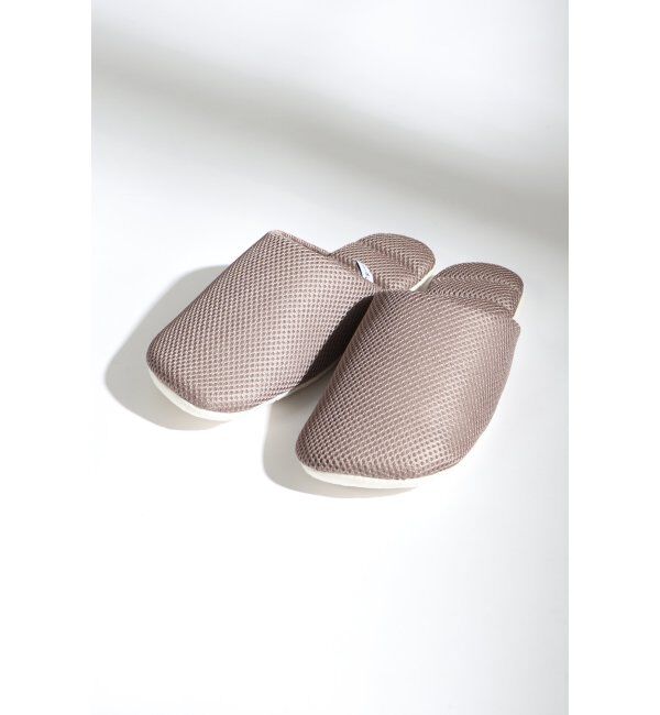 TOKYO DESIGN CHANNEL「JyabJyab メッシュスリッパ」|ルームシューズ|ブラウン