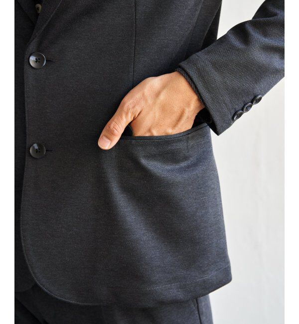 IKKA LOUNGE「ＢＬＫバーズアイカノコＪＫＴ」|テーラードジャケット|