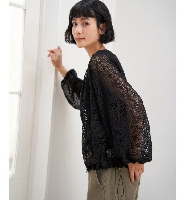 Lbc with Life「レースジップ6分ブルゾン」|ブルゾン・スタジャン|