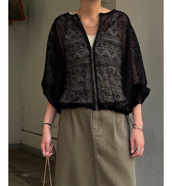 Lbc with Life「レースジップ6分ブルゾン」|ブルゾン・スタジャン|