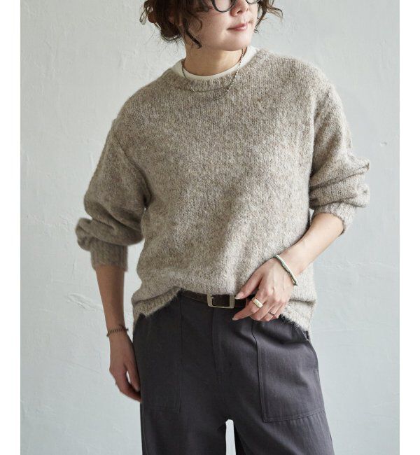 Lbc with Life「モヘヤタッチラウンドヘムPO」|カーディガン|