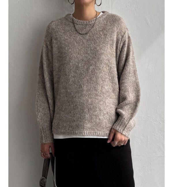 Lbc with Life「モヘヤタッチラウンドヘムPO」|カーディガン|