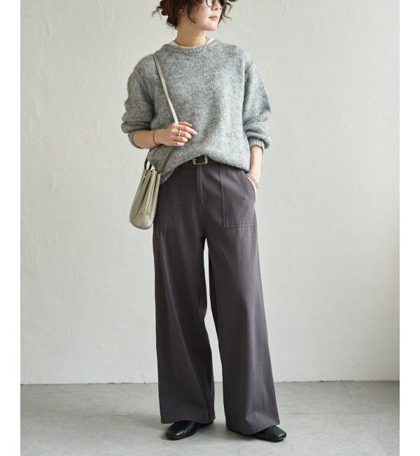 Lbc with Life「モヘヤタッチラウンドヘムPO」|カーディガン|