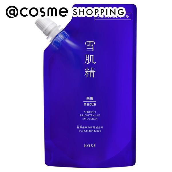  「雪肌精 薬用雪肌精 ブライトニング エマルジョン つめかえ用レフィル/ナチュラルフローラル (120mL)」|乳液|その他