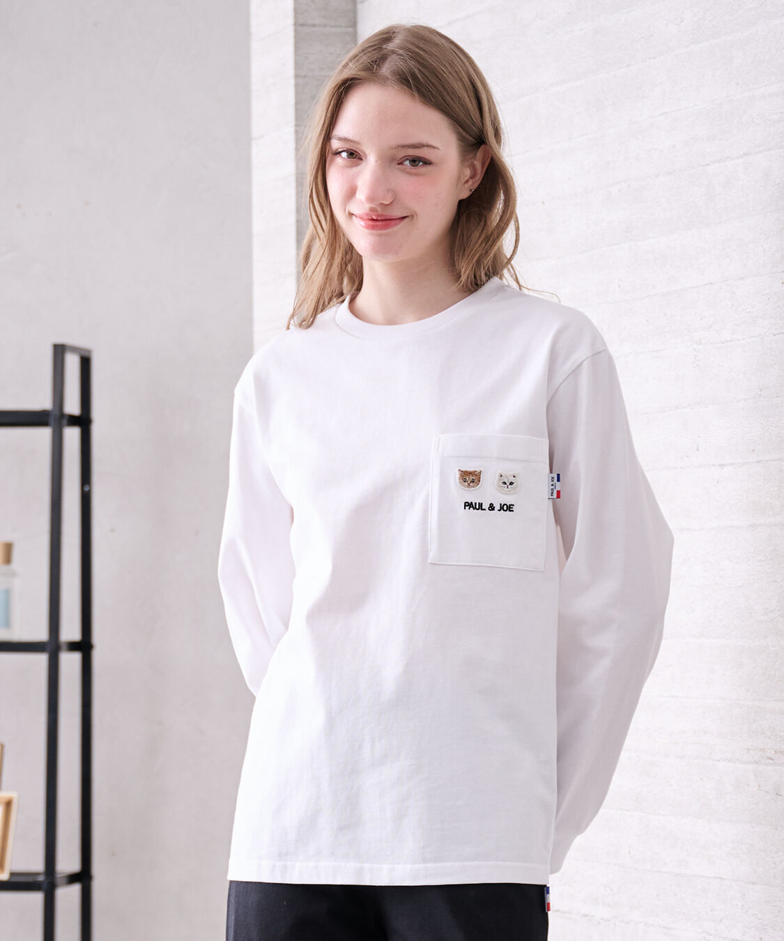 PAUL&JOE「ヌネット＆ジプシーワッペン　コットンロングTシャツ」|ルームウェア|