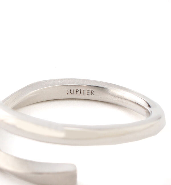 JUPITER「【SV925】ダイヤモンドカーブリング/シルバー」|リング|